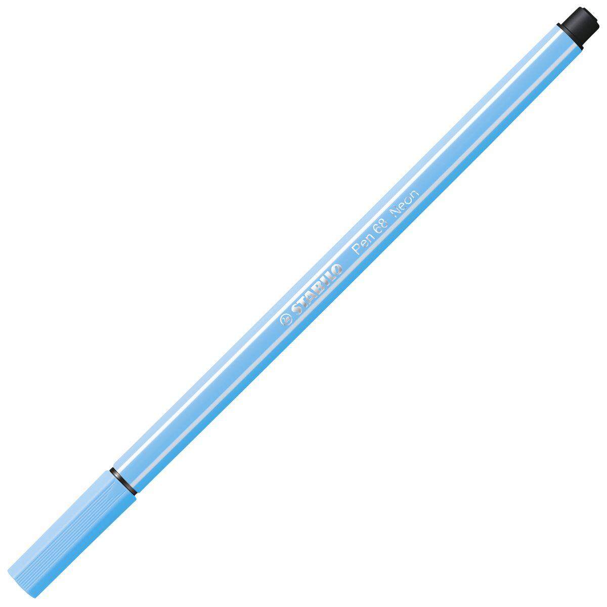 Premium-Filzstift - STABILO Pen 68 - Einzelstift - neonblau
