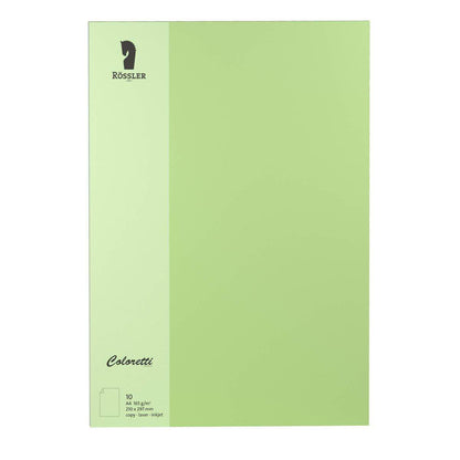 Rössler Coloretti Briefbogen 10 Blatt Peppermint Din A4 165g