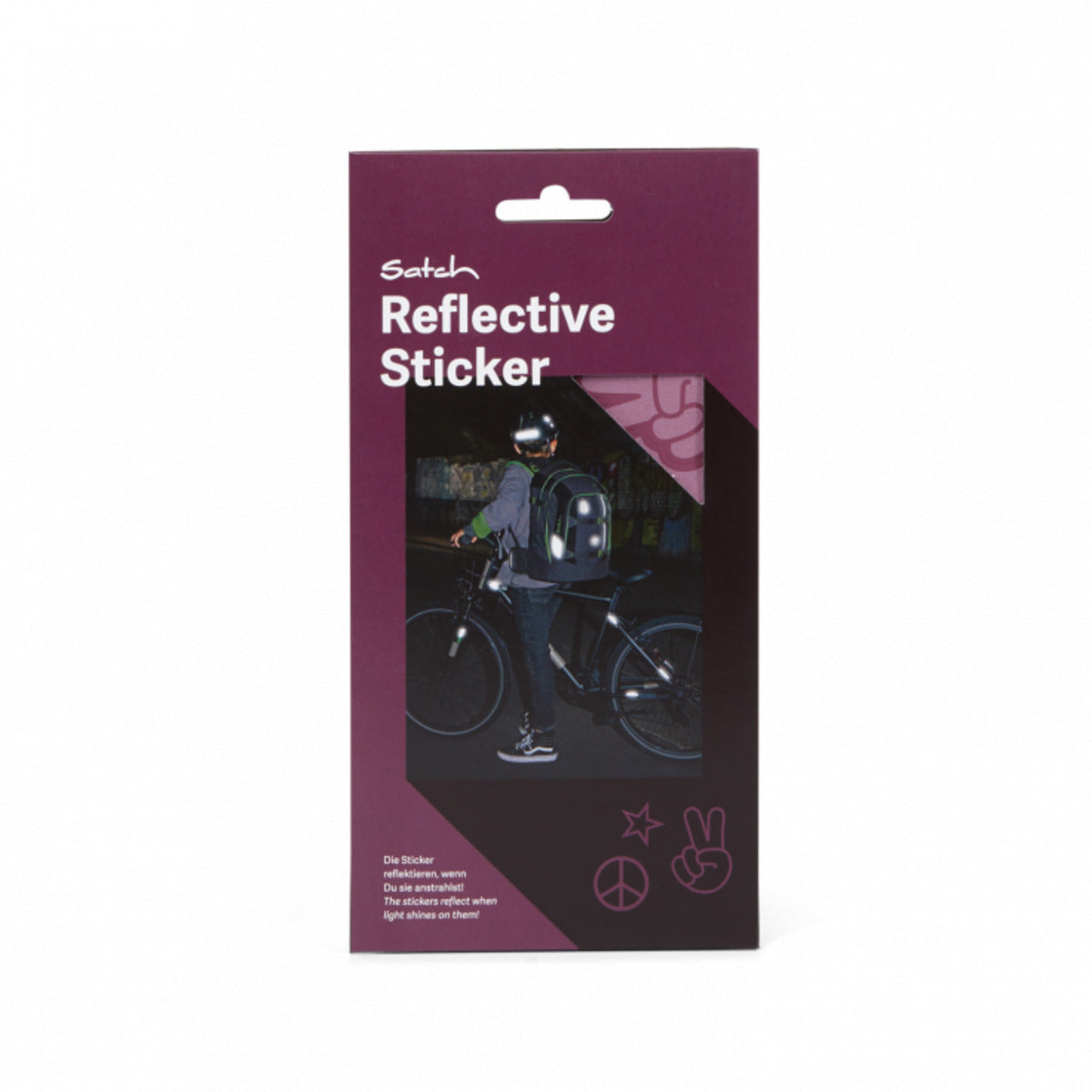 Satch Refective Sticker lila