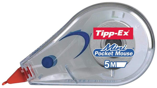 Tipp-Ex Korrekturroller Einweg Mini Pocket Mouse 5mm x 5m, transparent