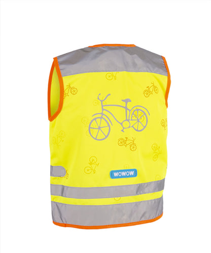 WOWOW Sicherheitsweste Nutty Jacket für Kinder gelb mit Refl.-Streifen - Größe: XS