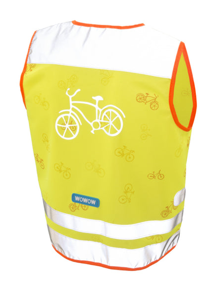 WOWOW Sicherheitsweste Nutty Jacket für Kinder gelb mit Refl.-Streifen - Größe: XS